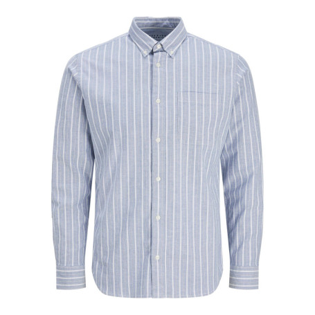 Chemise de Loisirs Ajustée JACK & JONES en Rayures Night Sky