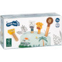 Small Foot Jeu d'Encastrement Animaux Sauteurs Safari avec Figurines