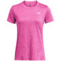 T-shirt Femme Under Armour Tech SSC Twist - Rose Super