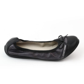 Ballerines Noires Femme CHATTAWAK - Confort et Élégance