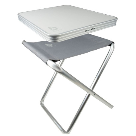 Tabouret Multifonction avec Tablette - Bo-Camp Gris