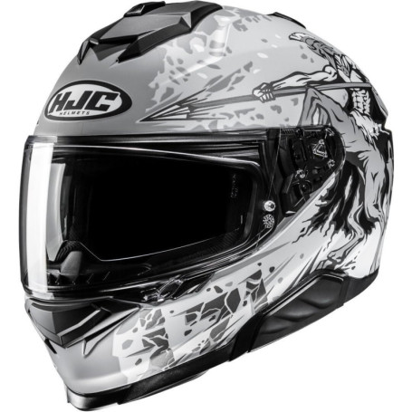 Casque Moto Intégral HJC i71 Taurus MC10SF - Confort et Sécurité XXL