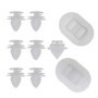 Lot de 9 Clips de Fixation pour Jupe Latérale de Voiture - OTOTEC Blanc
