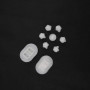 Lot de 9 Clips de Fixation pour Jupe Latérale de Voiture - OTOTEC Blanc