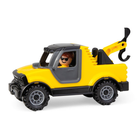 Dépanneuse LENA Truckies - Camion Jouet 20 cm avec Figurine et Crochet