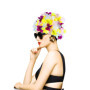 Bonnet de Bain VICASKY à Motif Floral pour Nageurs