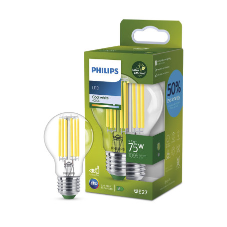 Ampoule LED Philips Ultra Efficiente 75W E27 Blanc Froid 4000K