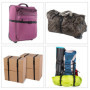 Lot de 6 sangles réglables en nylon pour bagages - 150 cm, noir