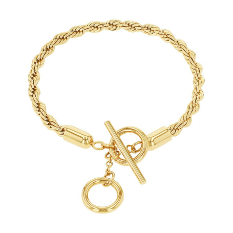 Bracelet Cupidon en Acier Inoxydable pour Femme - Or 17+2 cm avec Boîte Cadeau