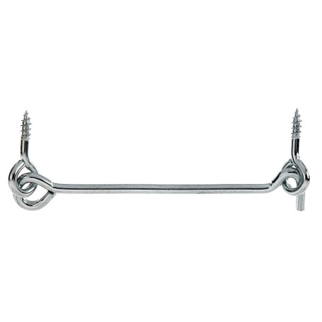 Crochet contrevent Alberts 120 mm avec œillets en acier zingué