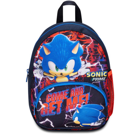 Sac à Dos Maternelle Sonic Rouge et Bleu - Idéal pour Enfants