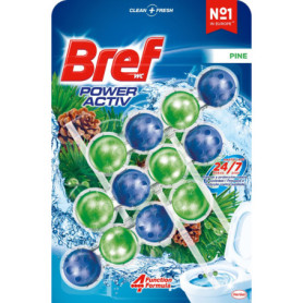 Bref Power Activ Natura - Panier WC Écologique (3 pièces) pour Toilettes Toujours Propres