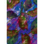 Foulard Rectangulaire Rouge à Motif Feuilles Desigual