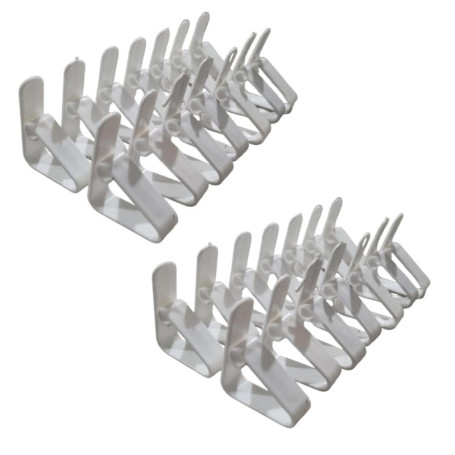 Set de 28 Pinces Nappes en Plastique Robustes - Clips Polyvalents pour Tables