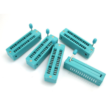 DollaTek 5PCS Support de Test IC 28 Broches ZIF Universel