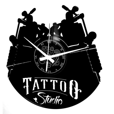 Horloge Murale Design Vinyle Tatouage Instant Karma