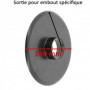 Flasque de Guidage Clipsable pour Volet Roulant Ø140mm - Noir