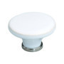 Bouton de tiroir en porcelaine céramique vintage 44 mm