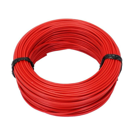 Câble électrique souple en cuivre rouge - 5 mètres 0,5mm²