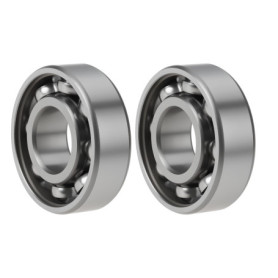 Lot de 2 roulements à billes ouverts 6203/C4 - 17x40x12 mm