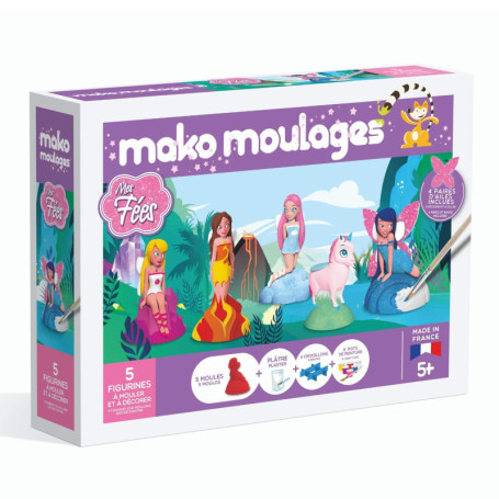 Mako Créations Kit Fées et Licorne - Activité Créative en Plâtre