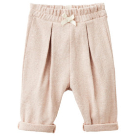 Pantalon Droit Rose en Coton United Colors of Benetton