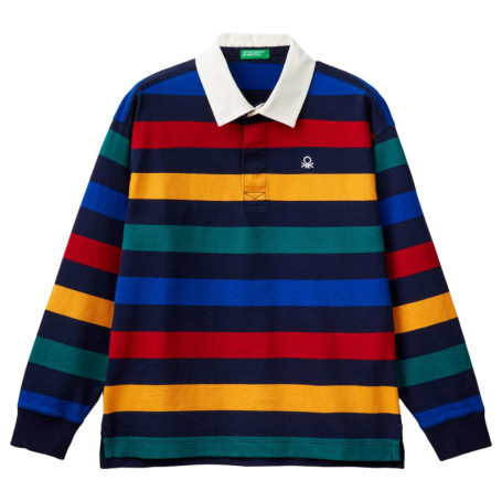 Polo Garçon à Manches Longues Multicolore - United Colors of Benetton