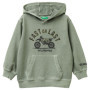 Sweat à Capuche Vert pour Enfants - United Colors of Benetton