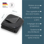Couverture Chauffante Douillette Beurer HD 65 - 3 Niveaux de Température, Lavable, Gris
