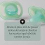 Sucette Phosphorescente Ultra-légère Tommee Tippee pour Bébé 0-6 mois - Lot de 2