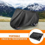 Housse de Moto Imperméable Grande Taille 240 x 140 cm - Protection Extérieure Noir