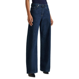 Pantalon Denim Large Femme - United Colors of Benetton - Bleu