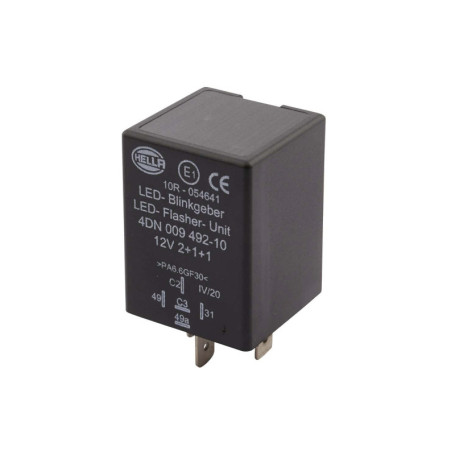 Centrale Clignotante HELLA 4DN 009 492-101 avec Support - 12V LED Étanche