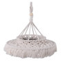Abat-Jour en Macramé Bohème Beige pour Décoration Intérieure