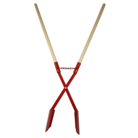Bêche Tarière Rouge Berger + Schröter - Outil de Jardinage Durable