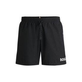Short de Bain BOSS Hommes Starfish à Séchage Rapide - Noir