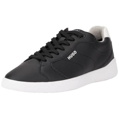Tennis HUGO Riven pour Homme en Cuir Noir - Taille 41 EU