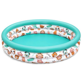 Pataugeoire Gonflable Bestway Safari Pals pour Enfants - 122 cm Multicolore