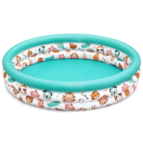 Pataugeoire Gonflable Bestway Safari Pals pour Enfants - 122 cm Multicolore