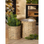 Lot de 2 Cache-Pots Jelena en Jonc de Mer - Couleur Naturelle