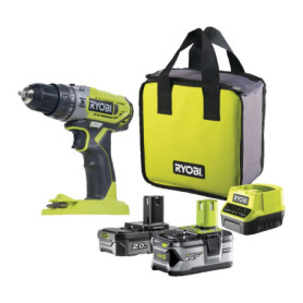Perceuse-visseuse à percussion RYOBI 18V ONE+ avec 2 batteries Lithium