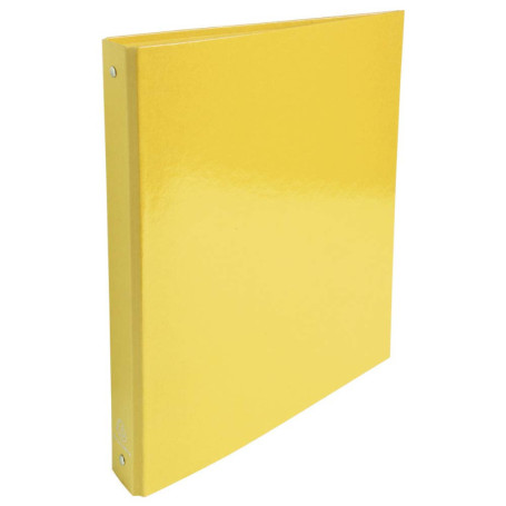 Classeur rigide Exacompta Iderama jaune - Lot de 10 - 4 anneaux 30 mm
