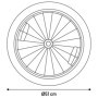 Roue de Remplacement Flamingo pour Remorque de Vélo Jolene - Pneu 20" Large
