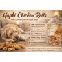 Friandises Hapki Rouleaux au Poulet pour Chien - 85 g, Sans Gluten et Céréales