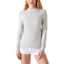 T-Shirt Thermolactyl Femme Col Montant en Côtes Molletonnées