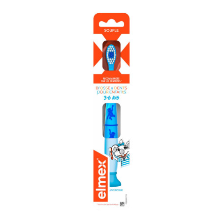 Brosse à Dents ELMEX pour Enfants 3-6 Ans - Apprentissage Amusant du Brossage