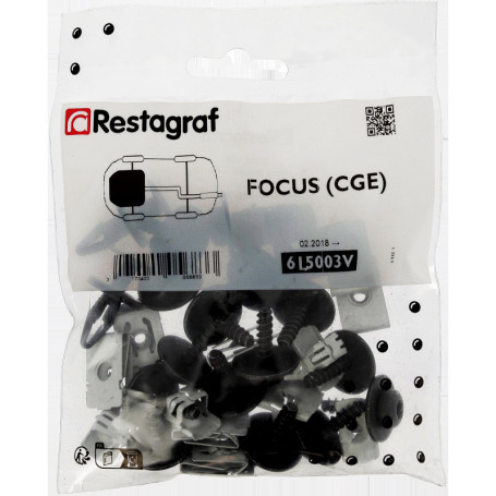 Kit Complet de Fixations pour Carénage Sous Moteur FOCUS CGE (2018 - Présent)