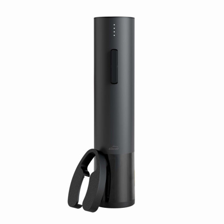 Tire-bouchon électrique Black Luxe en acier inoxydable - Ouvre-vin moderne et ergonomique
