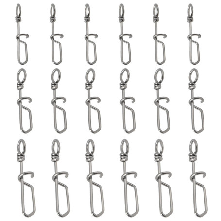 Ensemble de Clips de Leurre à Changement Rapide OTOTEC - 45pcs en Acier Inoxydable