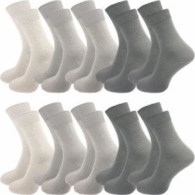 GAWILO Chaussettes en Coton Douces - 10 Paires Confortables pour Homme et Femme